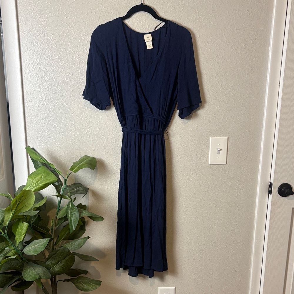 H&M Deep Blue Midi Dress
